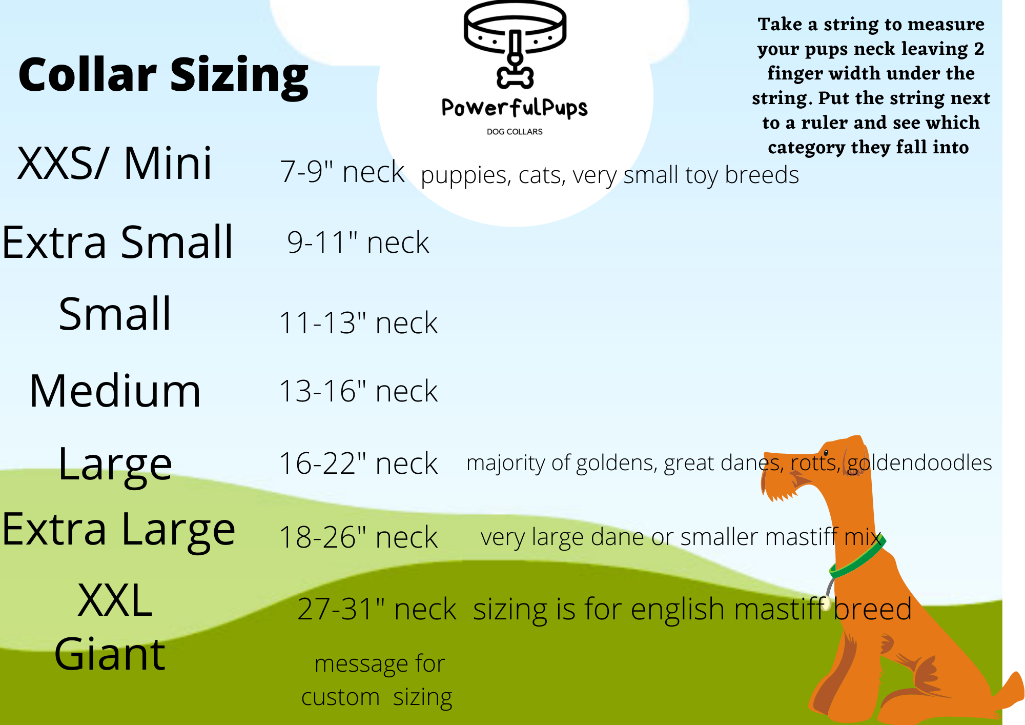 Extra small sales dog collar size